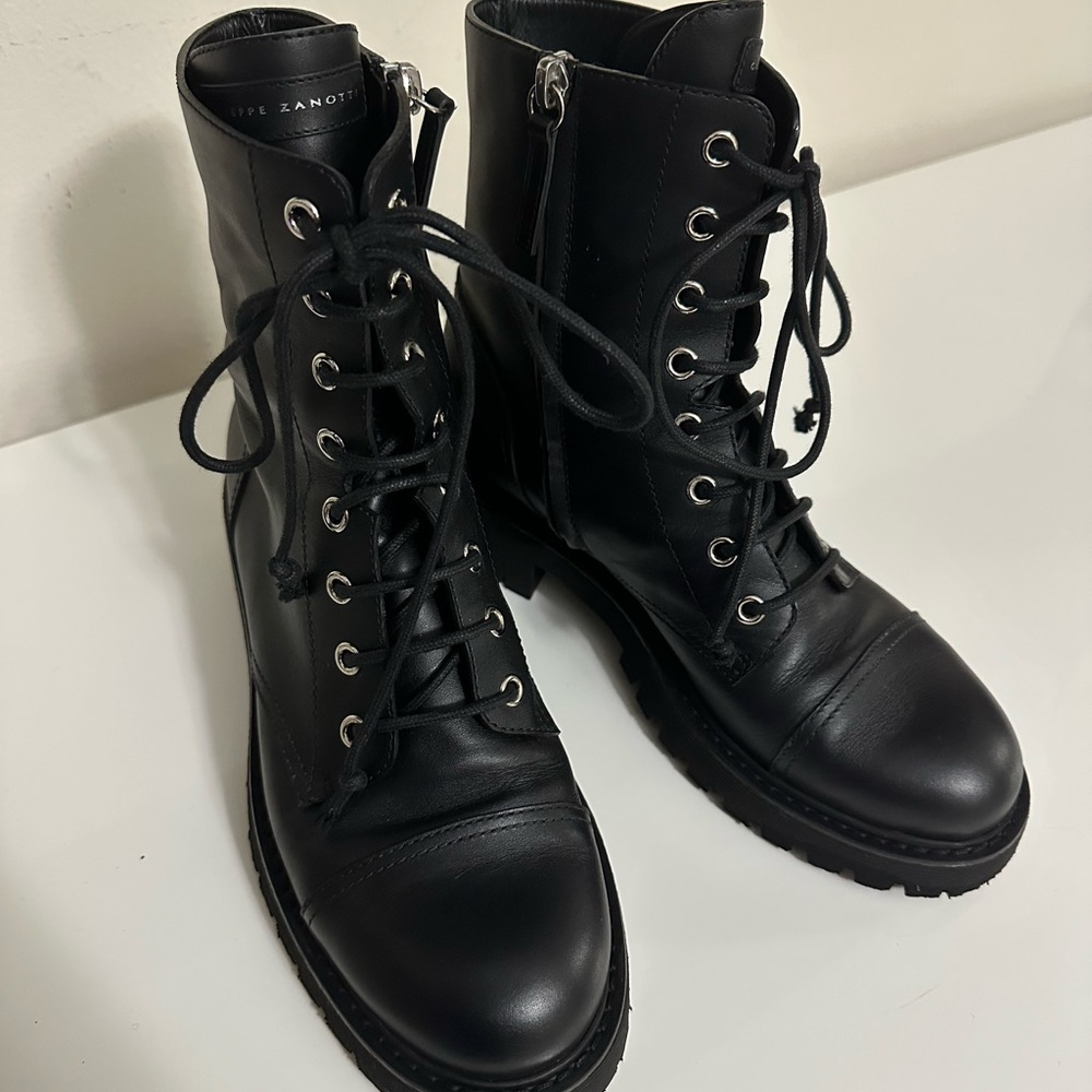 Giuseppe Zanotti Black Leather Women's Boots